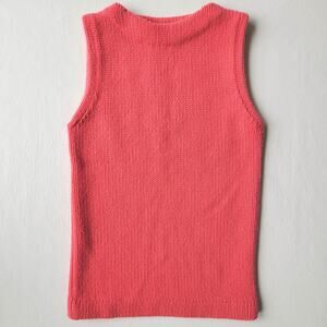 Manrico NEW Cashmere Sleeveless Sweater Pink Mock Neck Womens Size Small NWOT